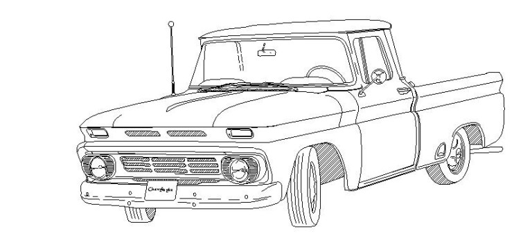 chevy c10 drawing