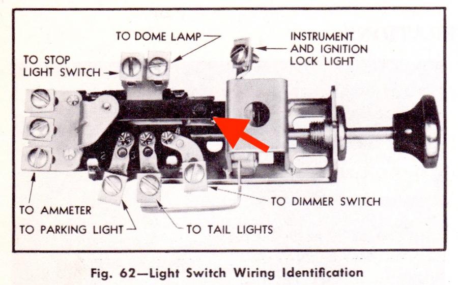 Light switch help - Chevy Message Forum - Restoration and Repair Help